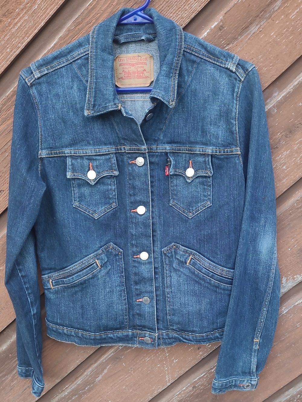 Levi's Women's/Jr's Blue Denim Trucker Jacket